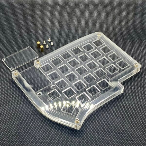 Lily58 Pro Stacked Acrylic Mid-Profile Case Kit