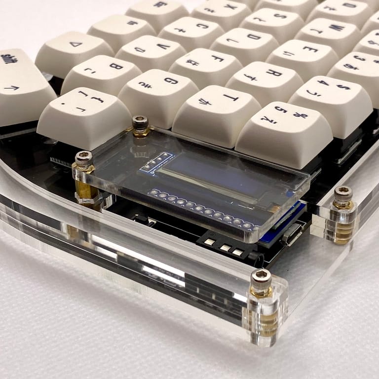 Lily58 Pro Stacked Acrylic Mid-Profile Case Kit - Image 7