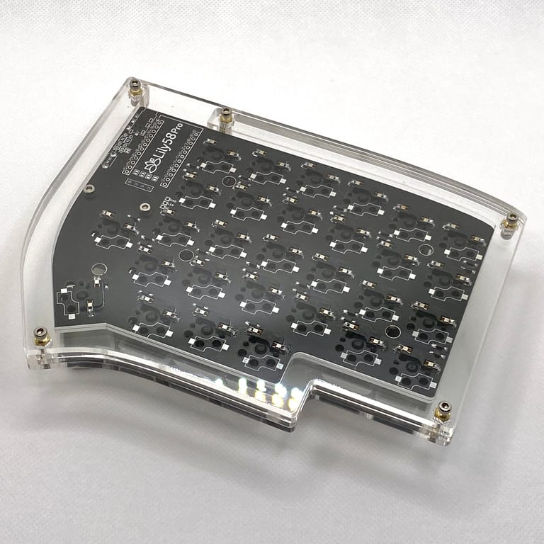 Lily58 Pro Stacked Acrylic Mid-Profile Case Kit - Image 8